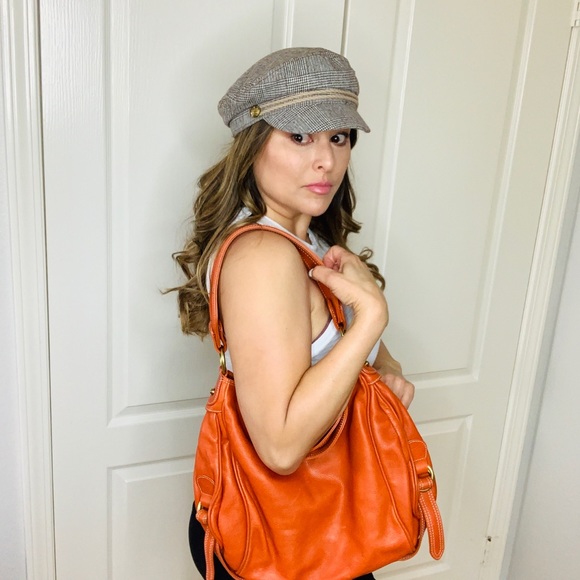 🌸Christopher Kon Orange leather hobo bag - Picture 2 of 11